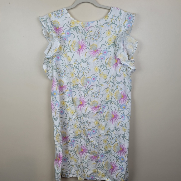 NWT Joie Floral 100% Linen Dress size 1X - Picture 3 of 4